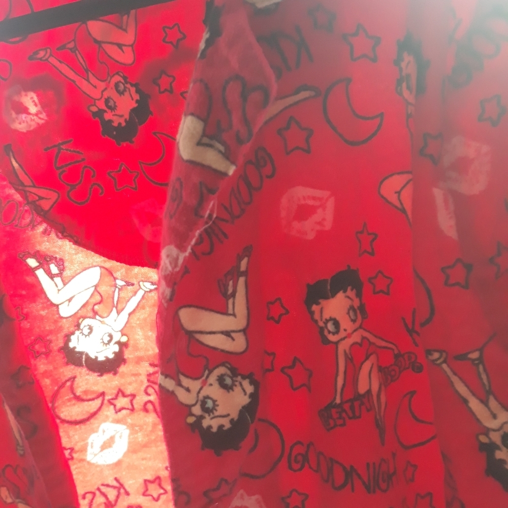 Betty Boop Pajama Shirt Womens - Picture 7 of 8